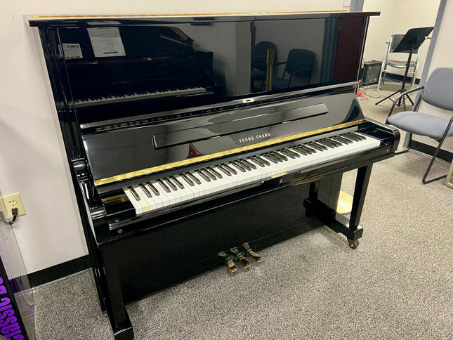 Used 52" Young Chang U131 upright in Ebony Polish