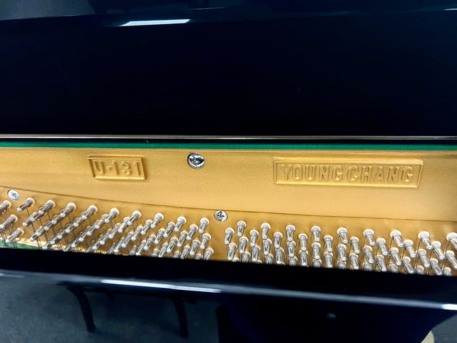 Used 52" Young Chang U131 upright in Ebony Polish