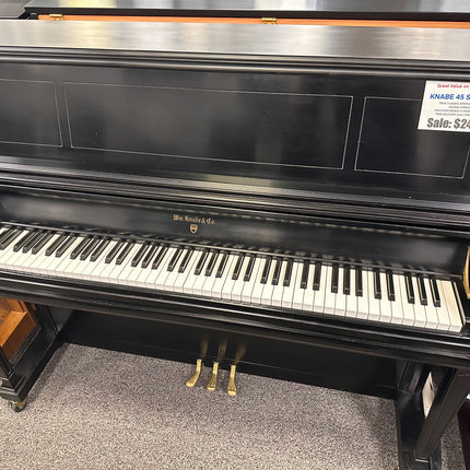 Used Knabe Studio Piano Black