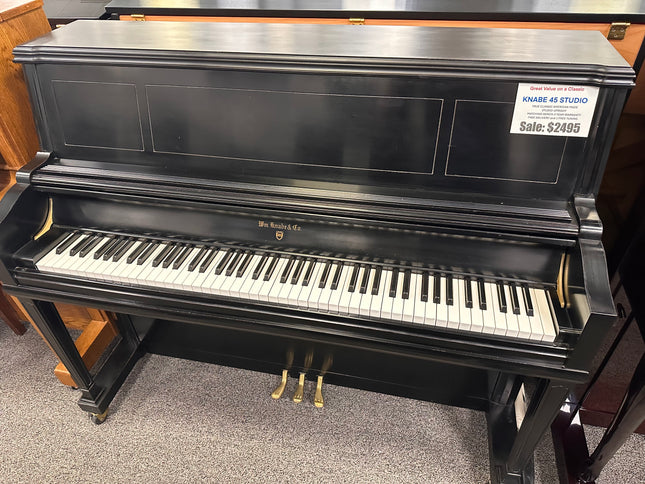 Used Knabe Studio Piano Black