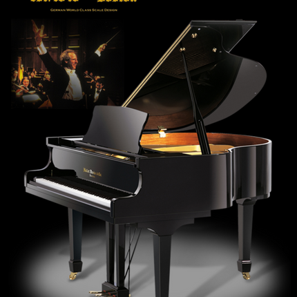 Hallet Davis Pianodisc player baby grand 4'10" Ebony Polish finish.