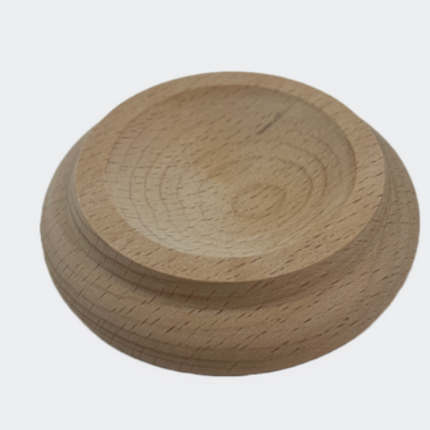 Walnut Satin Wood Piano Caster Cups for upright pianos.