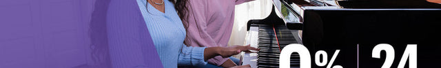* Subject to credit approval. 24 monthly payments of $41.67 per $1,000 financed at 0.00% APR. On purchases of new and in-stock qualifying Yamaha pianos from April 1, 2025, to June 2, 2025.