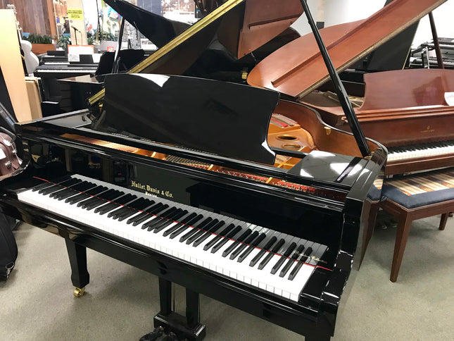 Hallet Davis 4'10" Grand Piano With QRS PN04 Player Piano Processor Installed